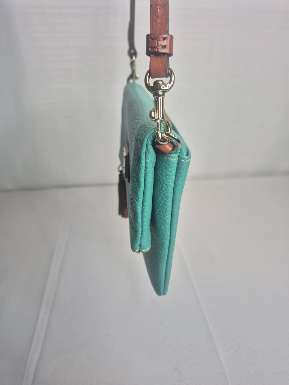 Dooney & Bourke Teal Leather Crossbody Bag NWOT